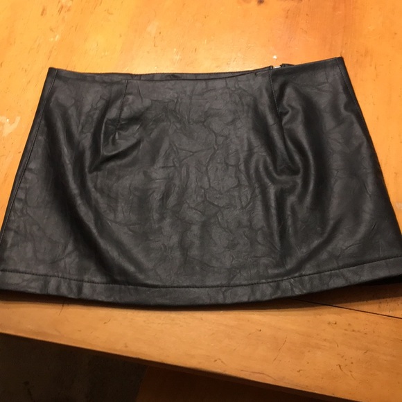 Nextheme Dresses & Skirts - Nextheme Leather-Like Mini Skirt